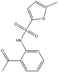 N-(2-acetylphenyl)-5-methylthiophene-2-sulfonamide Structure