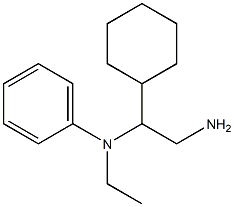 N-(2-amino-1-cyclohexylethyl)-N-ethylaniline Struktur