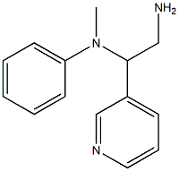 N-(2-amino-1-pyridin-3-ylethyl)-N-methyl-N-phenylamine 化学構造式