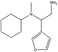 N-(2-amino-1-tetrahydrofuran-3-ylethyl)-N-cyclohexyl-N-methylamine Struktur