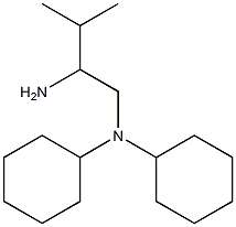 N-(2-amino-3-methylbutyl)-N-cyclohexylcyclohexanamine Structure