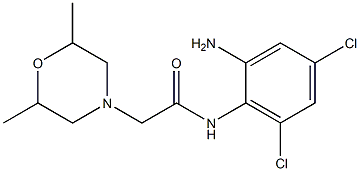 N-(2-amino-4,6-dichlorophenyl)-2-(2,6-dimethylmorpholin-4-yl)acetamide Structure