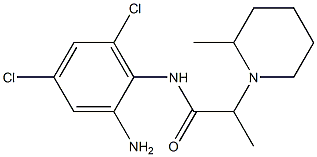 N-(2-amino-4,6-dichlorophenyl)-2-(2-methylpiperidin-1-yl)propanamide 结构式