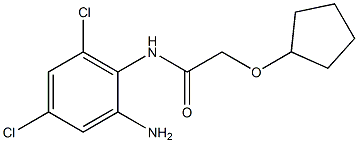 N-(2-amino-4,6-dichlorophenyl)-2-(cyclopentyloxy)acetamide Struktur
