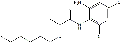 N-(2-amino-4,6-dichlorophenyl)-2-(hexyloxy)propanamide Struktur