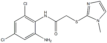 N-(2-amino-4,6-dichlorophenyl)-2-[(1-methyl-1H-imidazol-2-yl)sulfanyl]acetamide