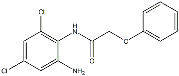 N-(2-amino-4,6-dichlorophenyl)-2-phenoxyacetamide 结构式