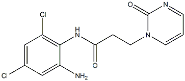 N-(2-amino-4,6-dichlorophenyl)-3-(2-oxo-1,2-dihydropyrimidin-1-yl)propanamide Structure