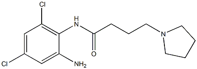 N-(2-amino-4,6-dichlorophenyl)-4-(pyrrolidin-1-yl)butanamide|