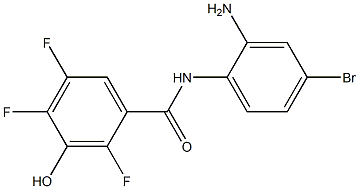 N-(2-amino-4-bromophenyl)-2,4,5-trifluoro-3-hydroxybenzamide Structure