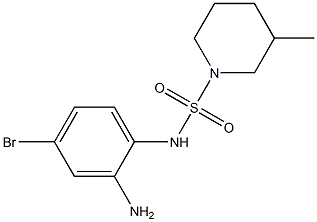 N-(2-amino-4-bromophenyl)-3-methylpiperidine-1-sulfonamide,,结构式