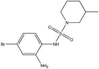 N-(2-amino-4-bromophenyl)-3-methylpiperidine-1-sulfonamide 结构式