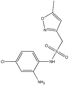 N-(2-amino-4-chlorophenyl)-1-(5-methyl-1,2-oxazol-3-yl)methanesulfonamide Structure