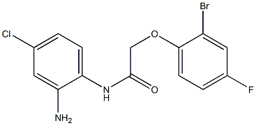 N-(2-amino-4-chlorophenyl)-2-(2-bromo-4-fluorophenoxy)acetamide Structure