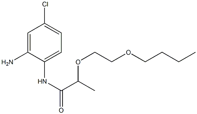 N-(2-amino-4-chlorophenyl)-2-(2-butoxyethoxy)propanamide,,结构式