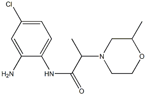 N-(2-amino-4-chlorophenyl)-2-(2-methylmorpholin-4-yl)propanamide Structure