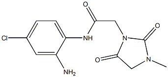 N-(2-amino-4-chlorophenyl)-2-(3-methyl-2,5-dioxoimidazolidin-1-yl)acetamide Structure