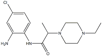 N-(2-amino-4-chlorophenyl)-2-(4-ethylpiperazin-1-yl)propanamide,,结构式