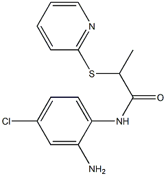 N-(2-amino-4-chlorophenyl)-2-(pyridin-2-ylsulfanyl)propanamide Structure