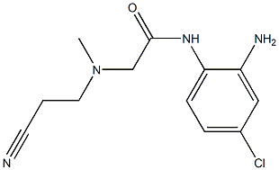 N-(2-amino-4-chlorophenyl)-2-[(2-cyanoethyl)(methyl)amino]acetamide Structure