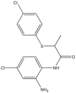 N-(2-amino-4-chlorophenyl)-2-[(4-chlorophenyl)sulfanyl]propanamide Structure