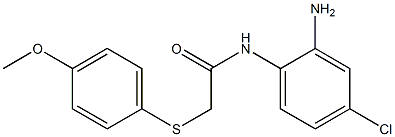 N-(2-amino-4-chlorophenyl)-2-[(4-methoxyphenyl)sulfanyl]acetamide|