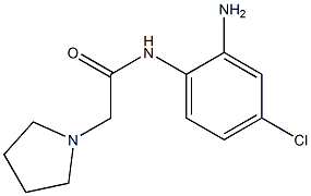 N-(2-amino-4-chlorophenyl)-2-pyrrolidin-1-ylacetamide Struktur