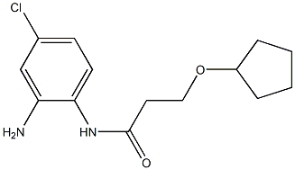 N-(2-amino-4-chlorophenyl)-3-(cyclopentyloxy)propanamide 结构式