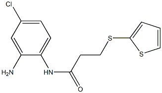 N-(2-amino-4-chlorophenyl)-3-(thiophen-2-ylsulfanyl)propanamide