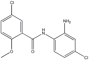 N-(2-amino-4-chlorophenyl)-5-chloro-2-methoxybenzamide 化学構造式