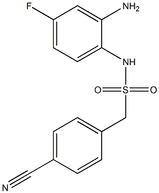 N-(2-amino-4-fluorophenyl)-1-(4-cyanophenyl)methanesulfonamide Structure