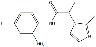 N-(2-amino-4-fluorophenyl)-2-(2-methyl-1H-imidazol-1-yl)propanamide,,结构式