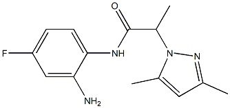 N-(2-amino-4-fluorophenyl)-2-(3,5-dimethyl-1H-pyrazol-1-yl)propanamide|