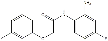 N-(2-amino-4-fluorophenyl)-2-(3-methylphenoxy)acetamide Structure