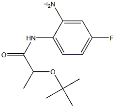 N-(2-amino-4-fluorophenyl)-2-(tert-butoxy)propanamide 化学構造式