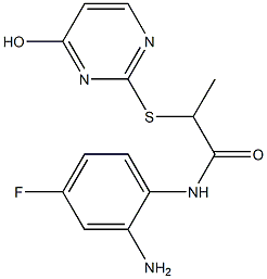  N-(2-amino-4-fluorophenyl)-2-[(4-hydroxypyrimidin-2-yl)sulfanyl]propanamide