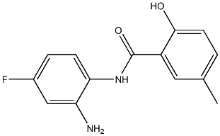N-(2-amino-4-fluorophenyl)-2-hydroxy-5-methylbenzamide 结构式