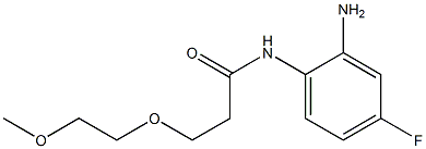 N-(2-amino-4-fluorophenyl)-3-(2-methoxyethoxy)propanamide 结构式