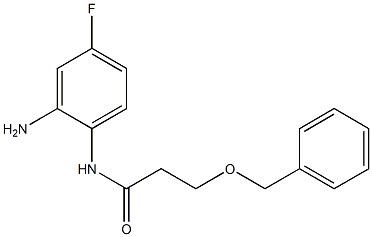 N-(2-amino-4-fluorophenyl)-3-(benzyloxy)propanamide|