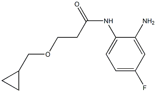 N-(2-amino-4-fluorophenyl)-3-(cyclopropylmethoxy)propanamide Struktur