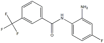 N-(2-amino-4-fluorophenyl)-3-(trifluoromethyl)benzamide Struktur
