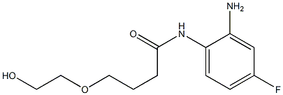 N-(2-amino-4-fluorophenyl)-4-(2-hydroxyethoxy)butanamide Struktur