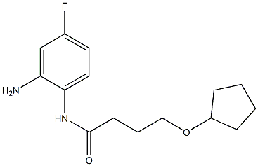 N-(2-amino-4-fluorophenyl)-4-(cyclopentyloxy)butanamide|