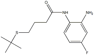 N-(2-amino-4-fluorophenyl)-4-(tert-butylsulfanyl)butanamide Structure