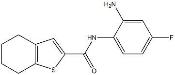 N-(2-amino-4-fluorophenyl)-4,5,6,7-tetrahydro-1-benzothiophene-2-carboxamide Structure