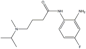 N-(2-amino-4-fluorophenyl)-4-[isopropyl(methyl)amino]butanamide Struktur