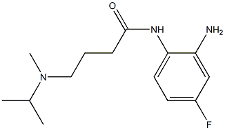 N-(2-amino-4-fluorophenyl)-4-[isopropyl(methyl)amino]butanamide,,结构式