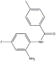 N-(2-amino-4-fluorophenyl)-4-methylbenzamide 结构式