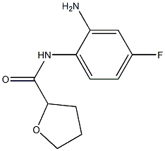 N-(2-amino-4-fluorophenyl)tetrahydrofuran-2-carboxamide Struktur