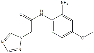 N-(2-amino-4-methoxyphenyl)-2-(1H-1,2,4-triazol-1-yl)acetamide Struktur